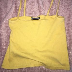 Brandy melville yellow faye tank top ♥️